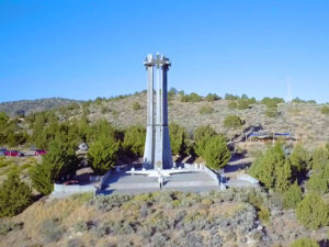 Red Rock Sanctuary drone aerial shot